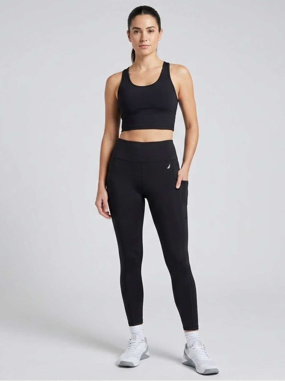 Nautica Black Leggings with Pockets